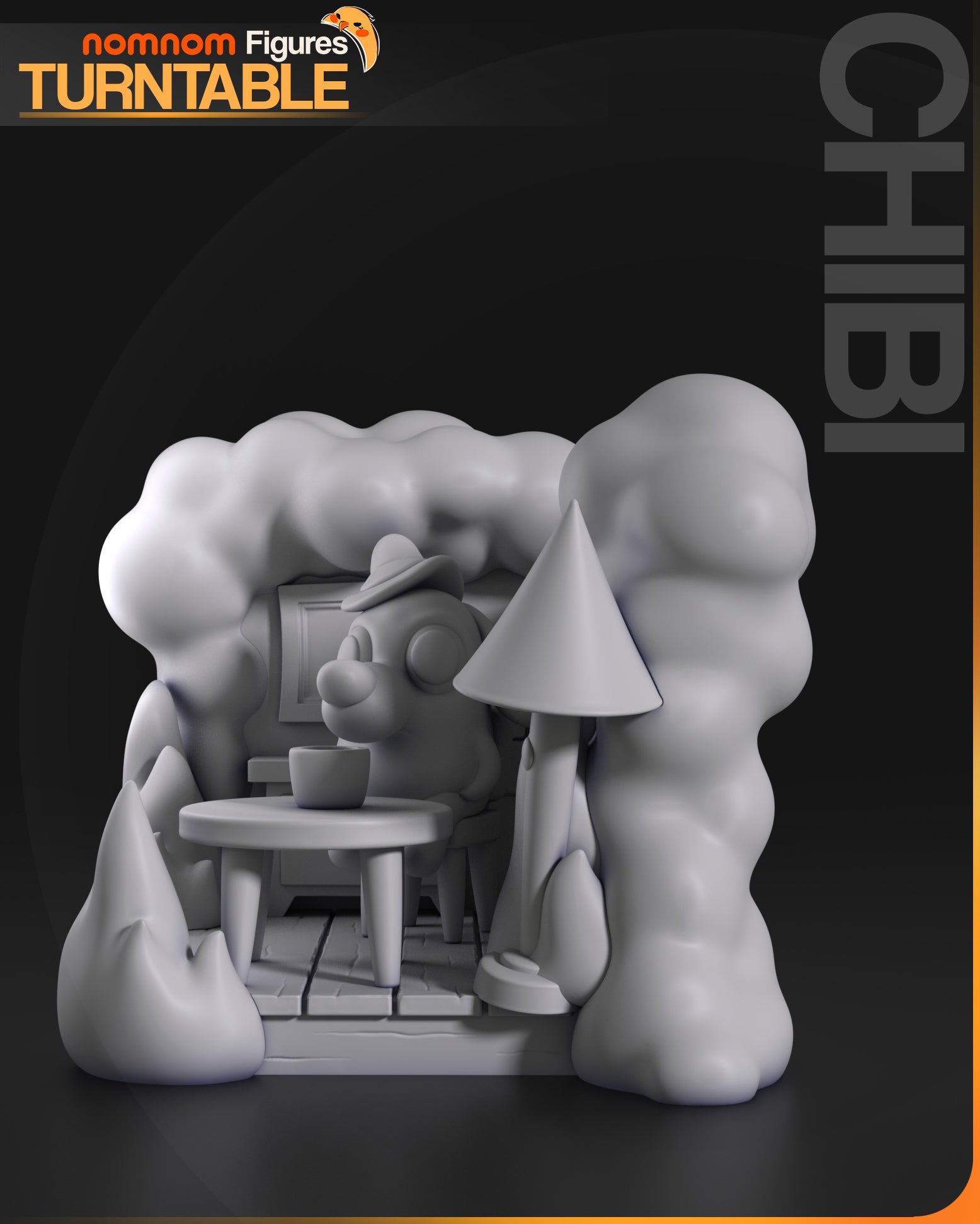 Unpainted Nom Nom Chibi This is Fine image 1