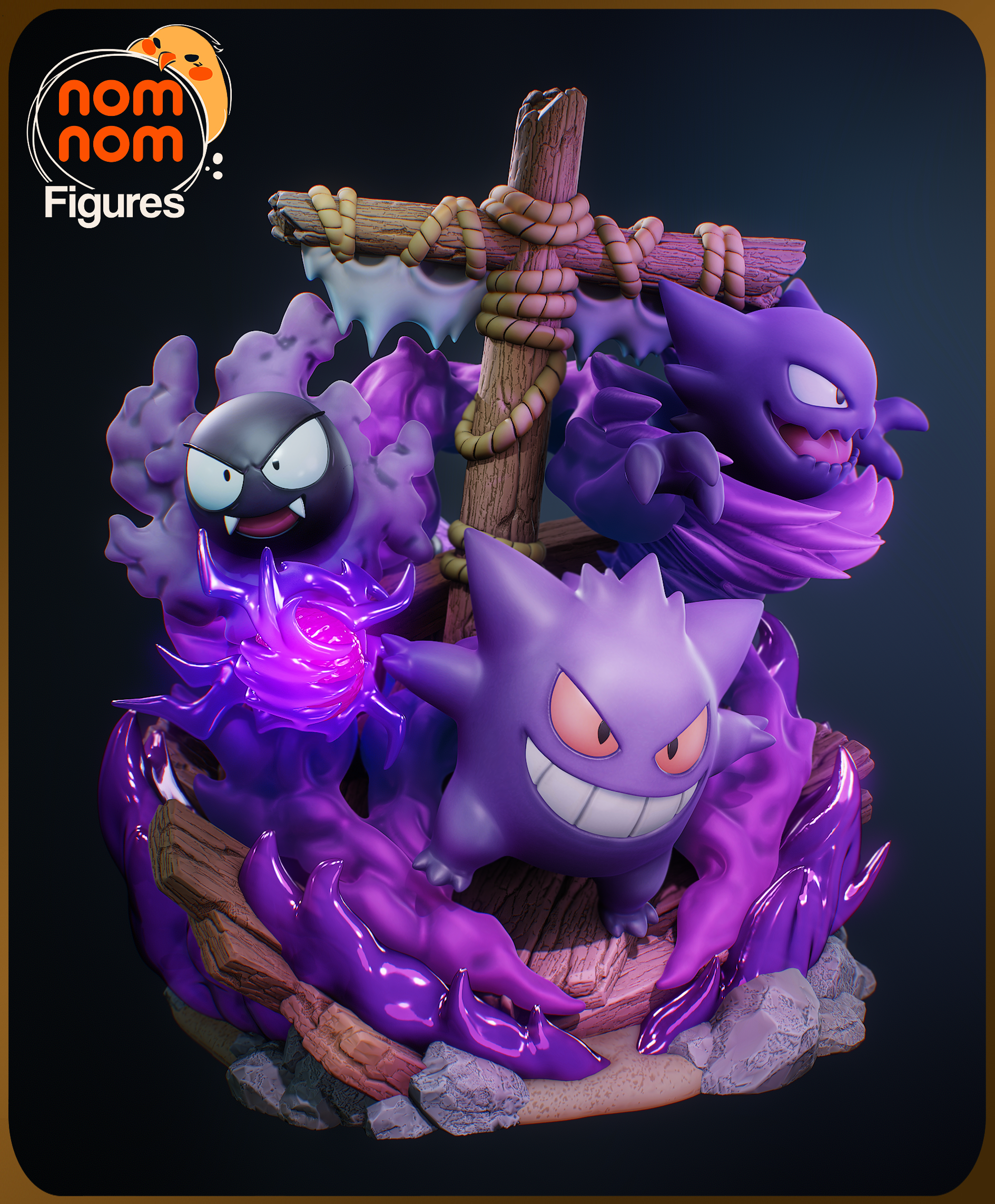Unpainted Nom Nom Ghost Pokemon image 5