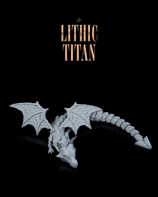 Unpainted Lithic Titan - Premium STL Model for Collectors and Creators image 0