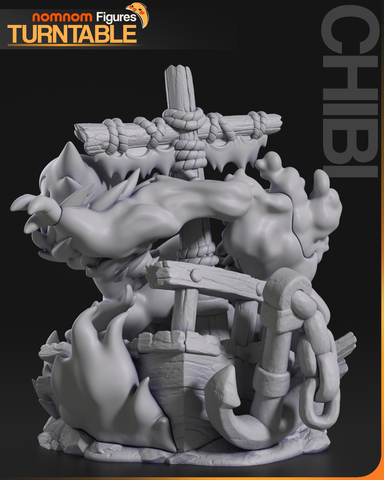 Unpainted Nom Nom Ghost Pokemon