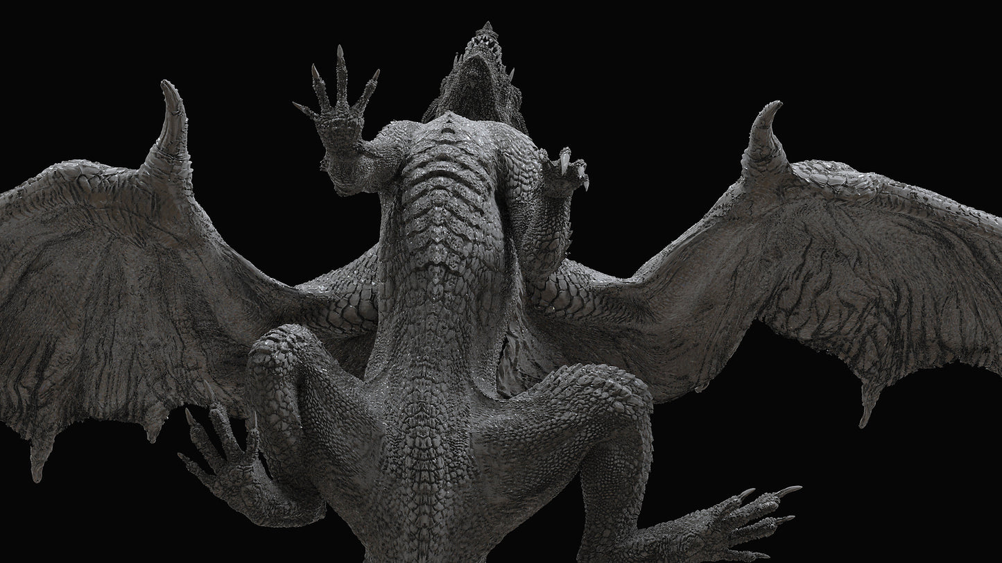 Unpainted Monster Hunter World Fatalis