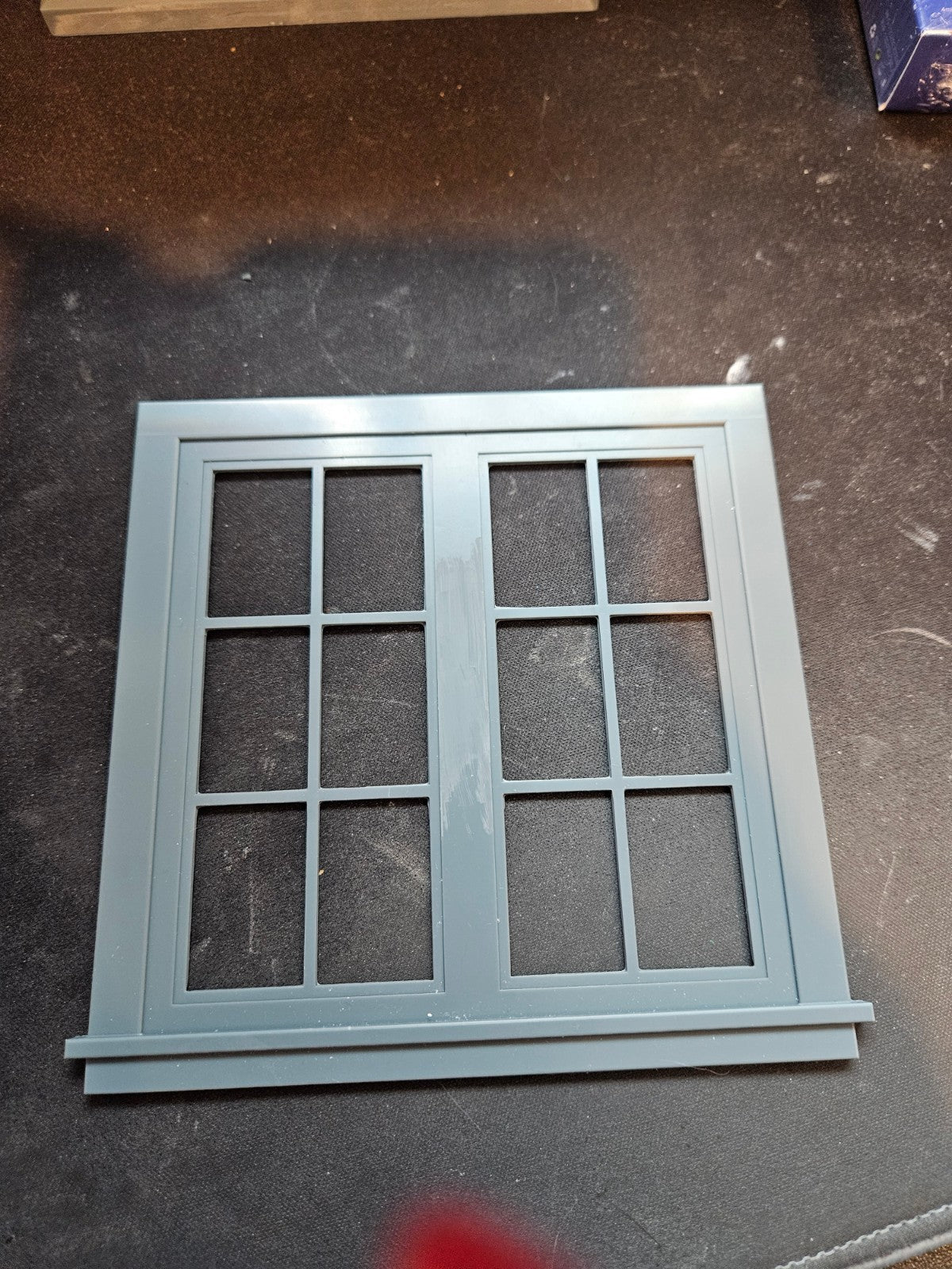 Unpainted window frame dollhouse