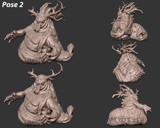 Unpainted Pestilence Space Slug Pose #2