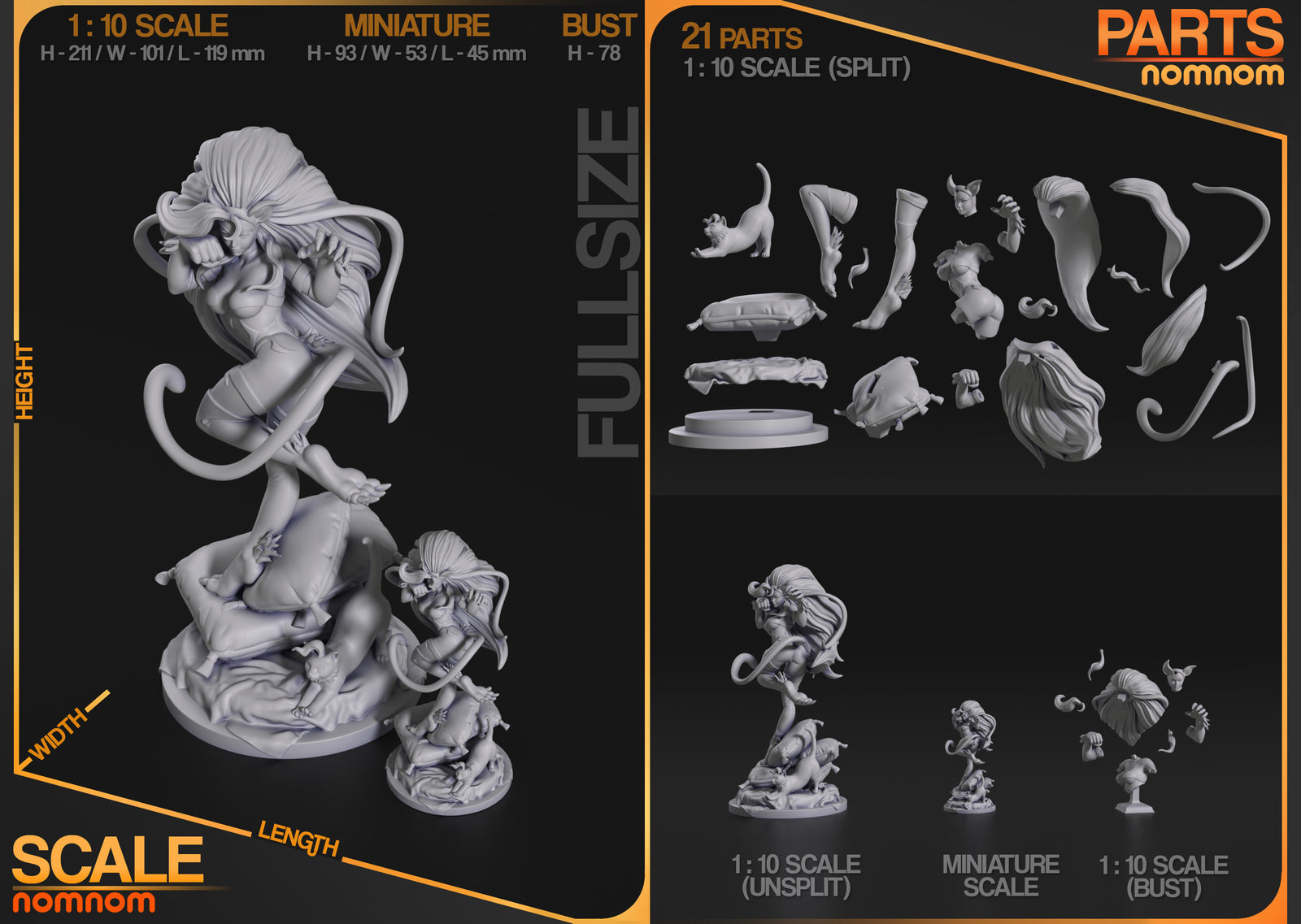 Unpainted Felicia Nom Nom