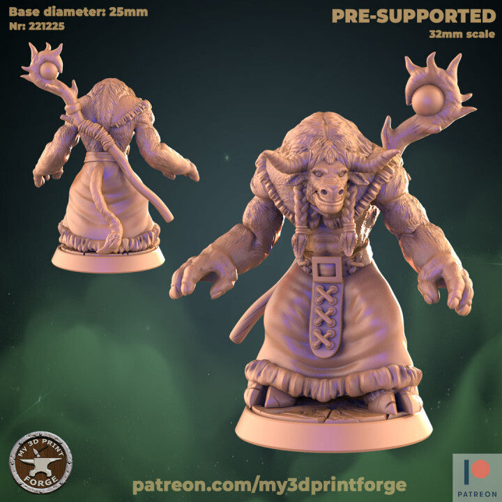 Unpainted Tauren Druid Casting