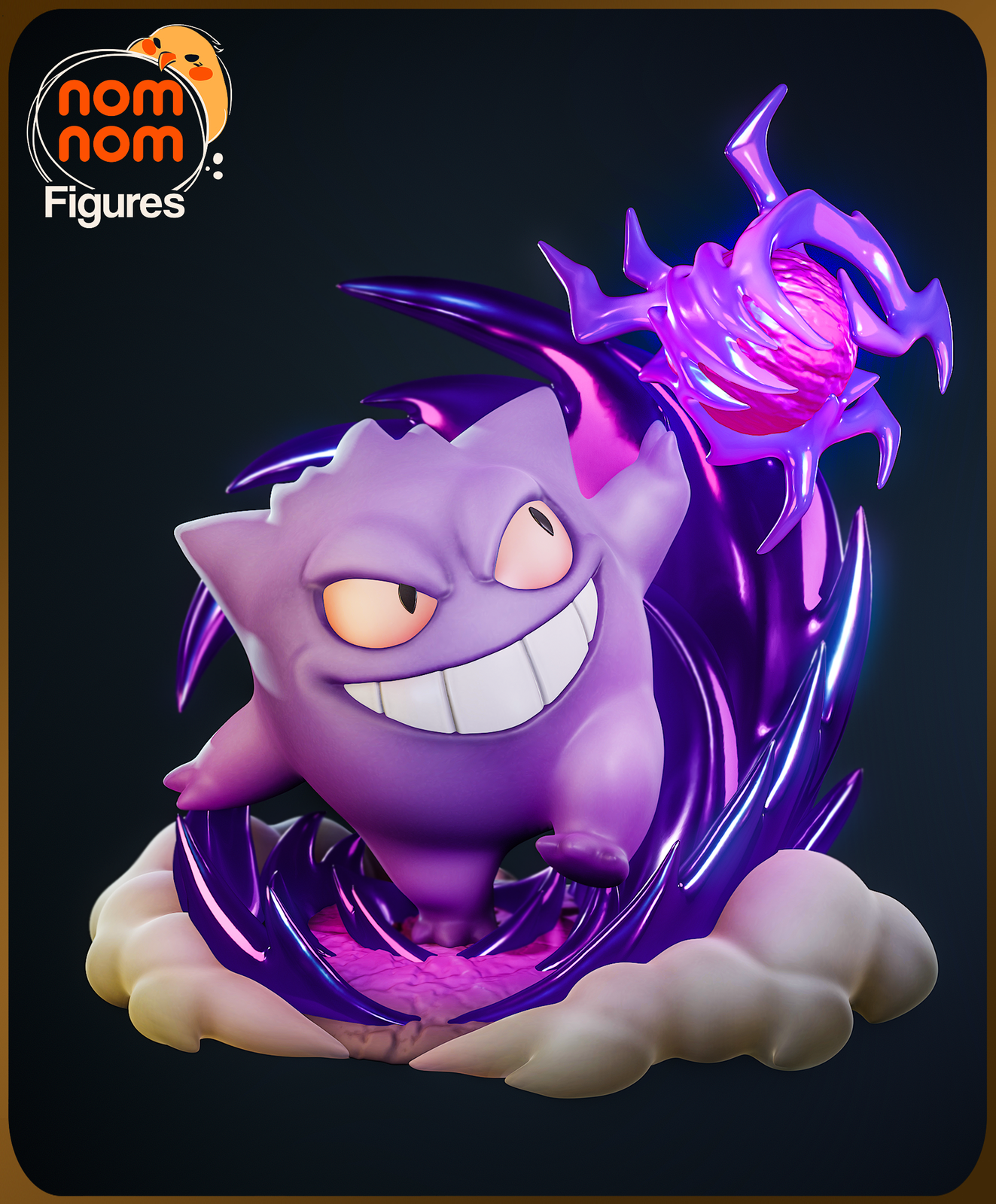 Unpainted Nom Nom Chibi Gengar Pokemon
