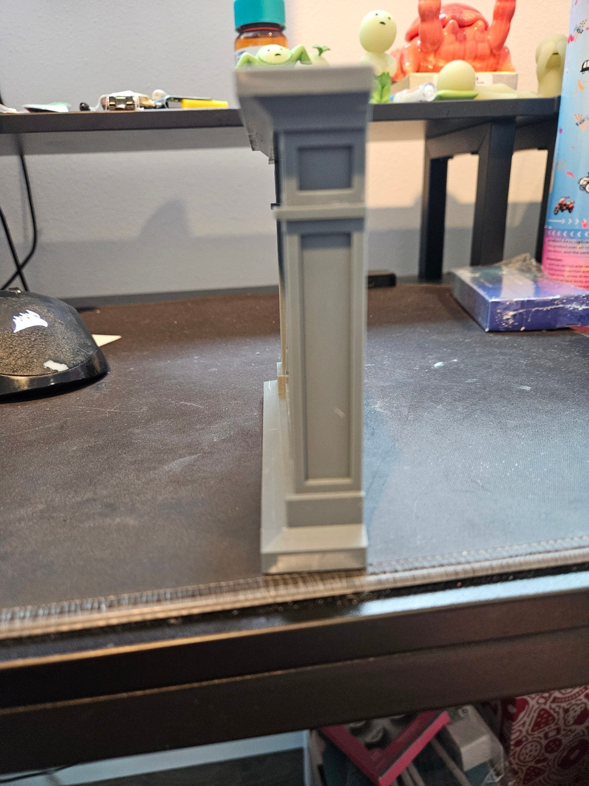 Unpainted dollhouse fireplace 1:12
