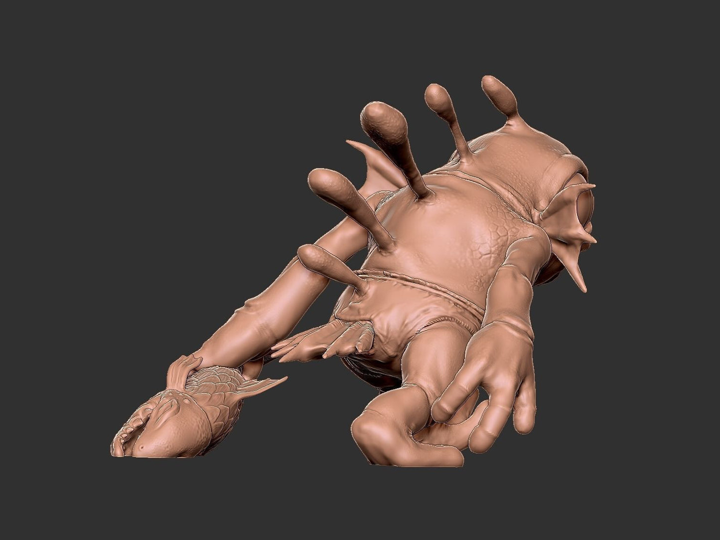Unpainted Murloc-murky-Heroes of the Storm