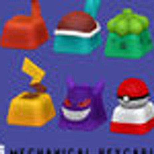 Unpainted 6 Keycaps for mechanical Keyboard - POKEMON Edition