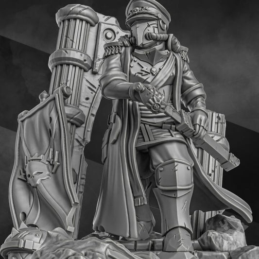 Unpainted Highly Detailed Lord Laberius Solis 3D Print Model