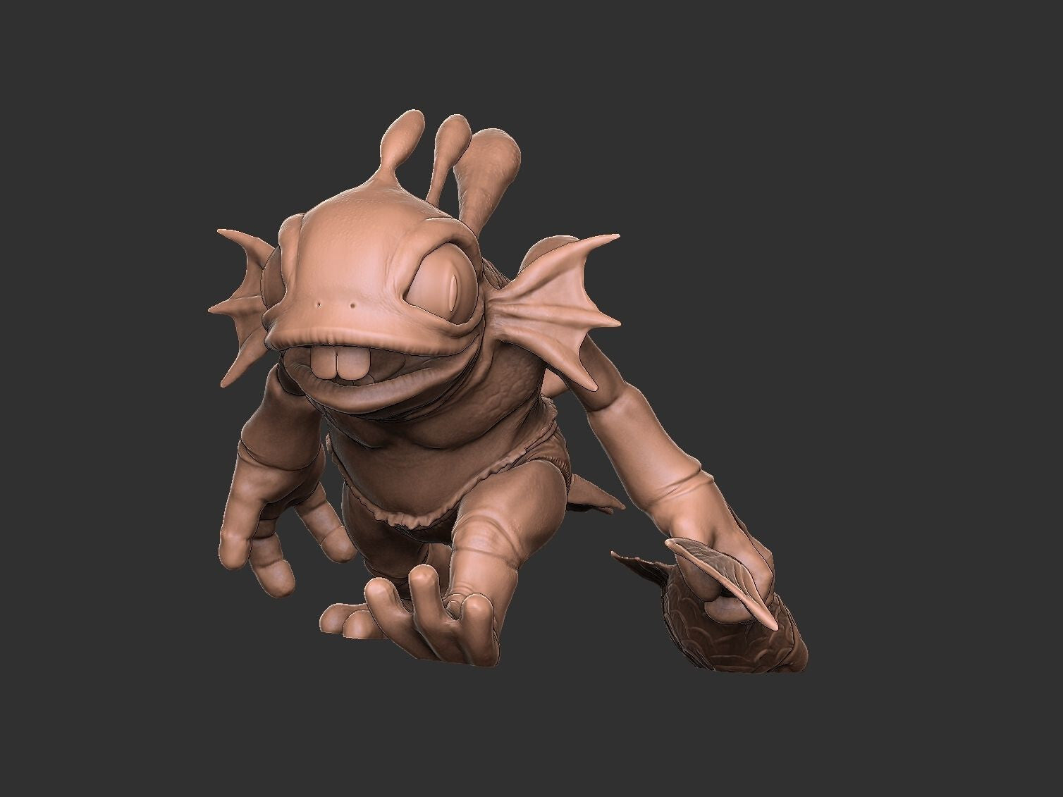 Unpainted Murloc-murky-Heroes of the Storm