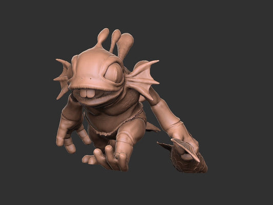 Unpainted Murloc-murky-Heroes of the Storm
