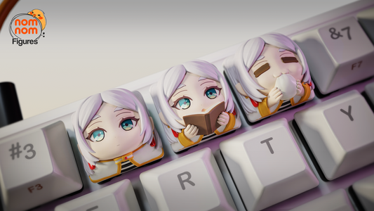 Unpainted Nom Nom Frieren Beyond Journey's End   Key Caps