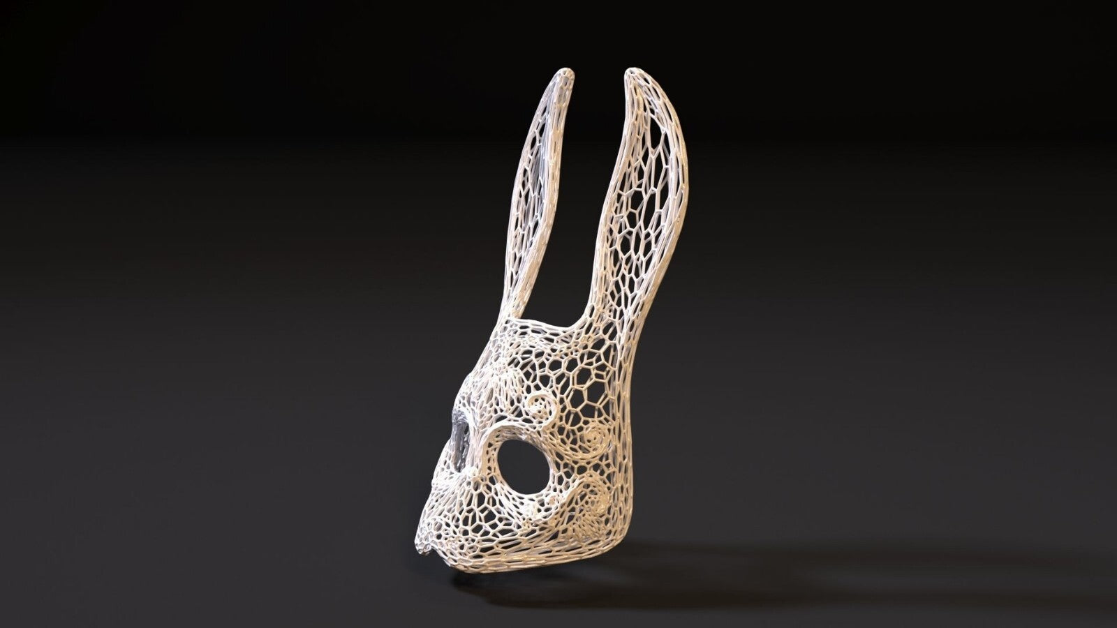 Unpainted Splicer Bunny Mask from Bioshock