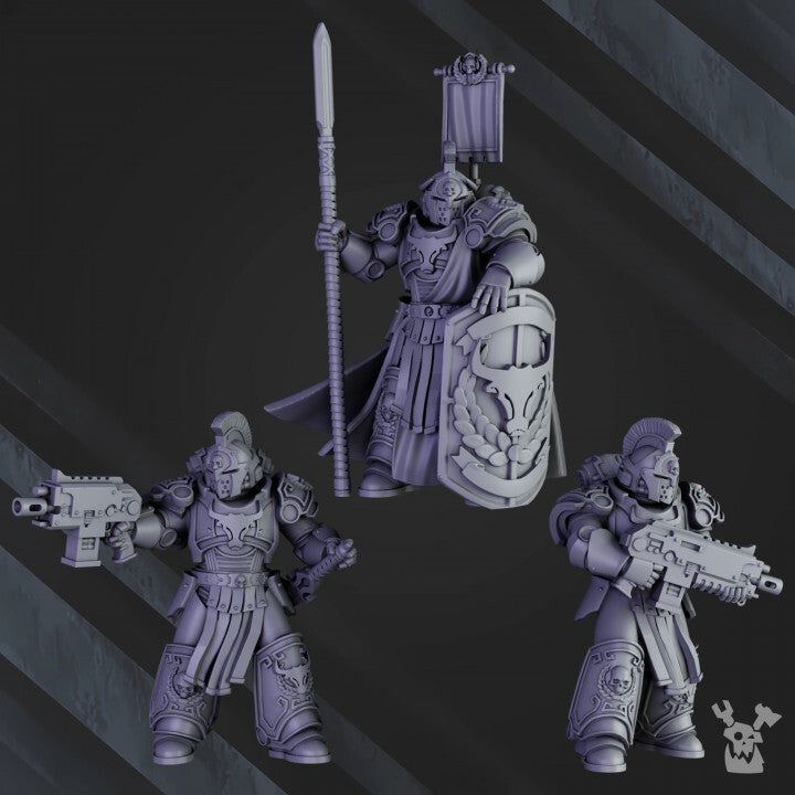 Unpainted Bullwhip Clan Warriors