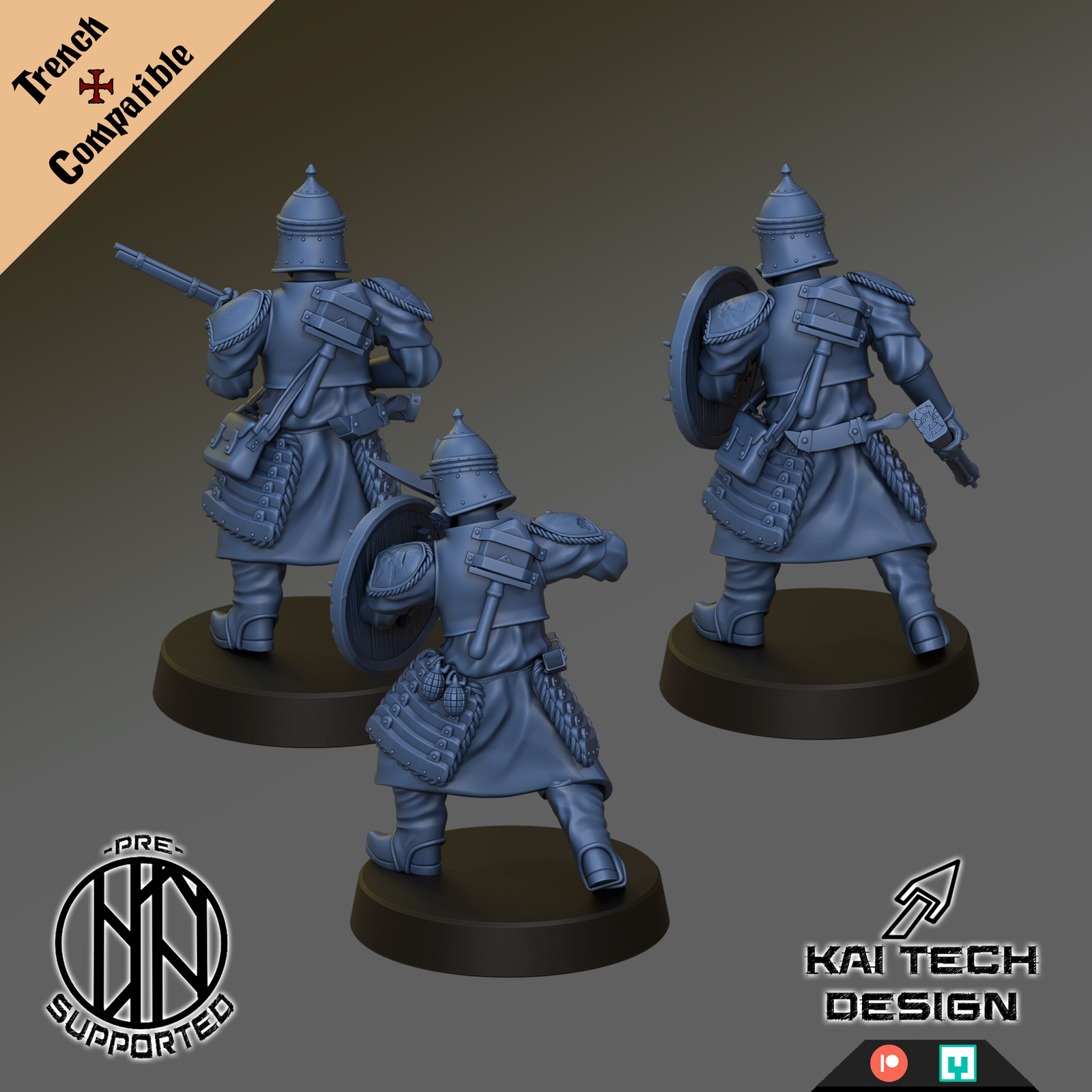 Unpainted Sultanate Sappers Set of 6