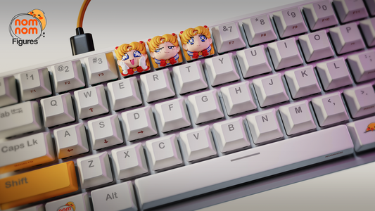 Unpainted Nom Nom Sailor Moon Key Caps