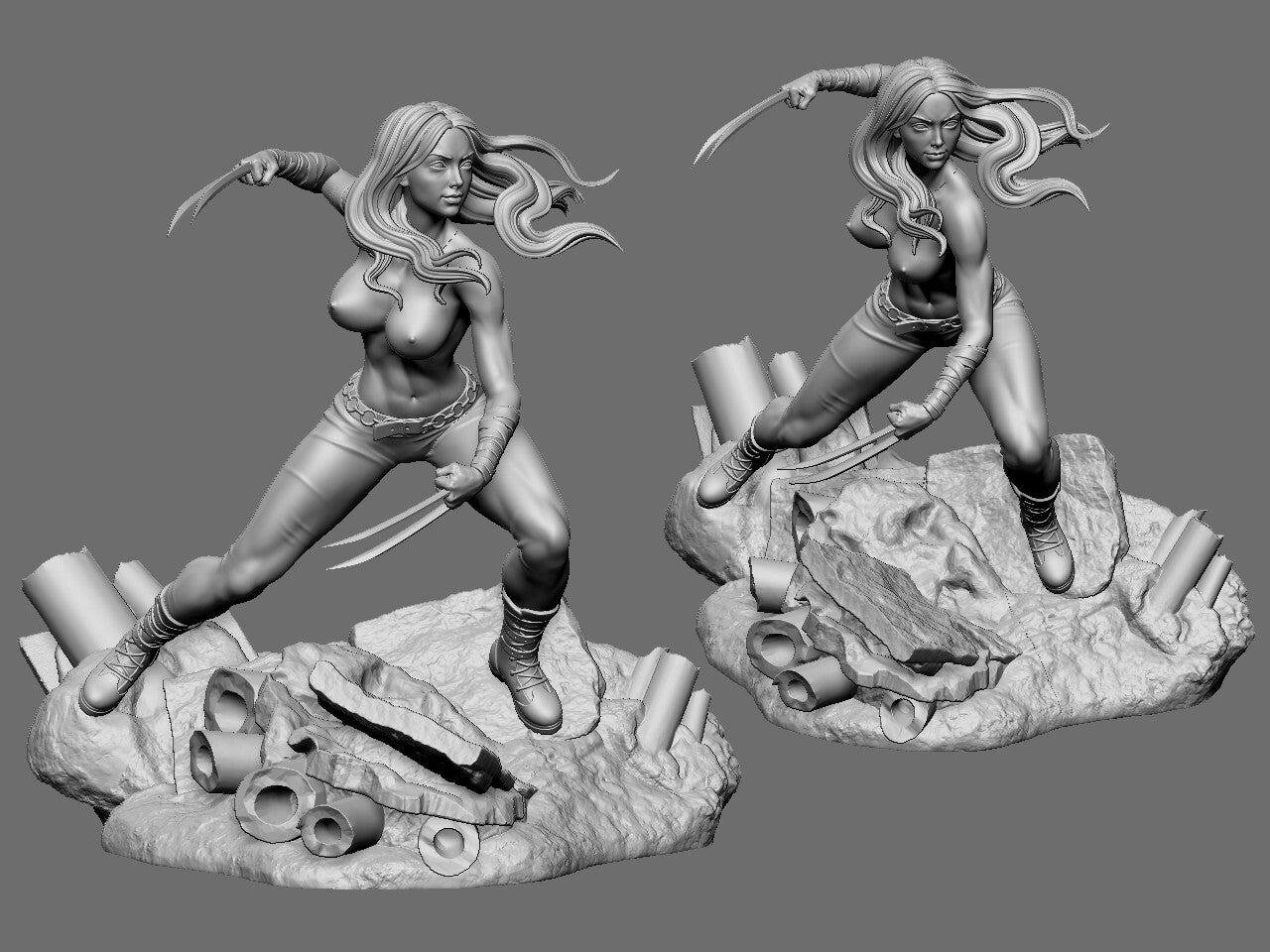 Unpainted MC  X-23
