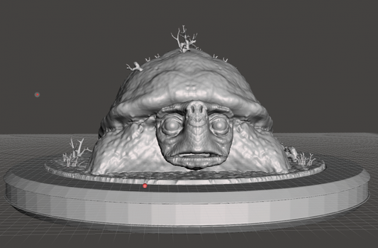 Unpainted Morla the Turtle 6 inches