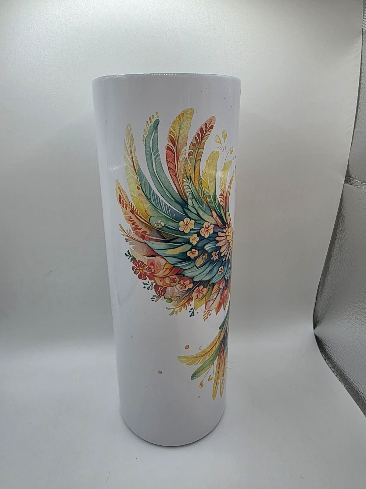 20 Ounce Metal Tumbler with lid and straw and box Pheonix