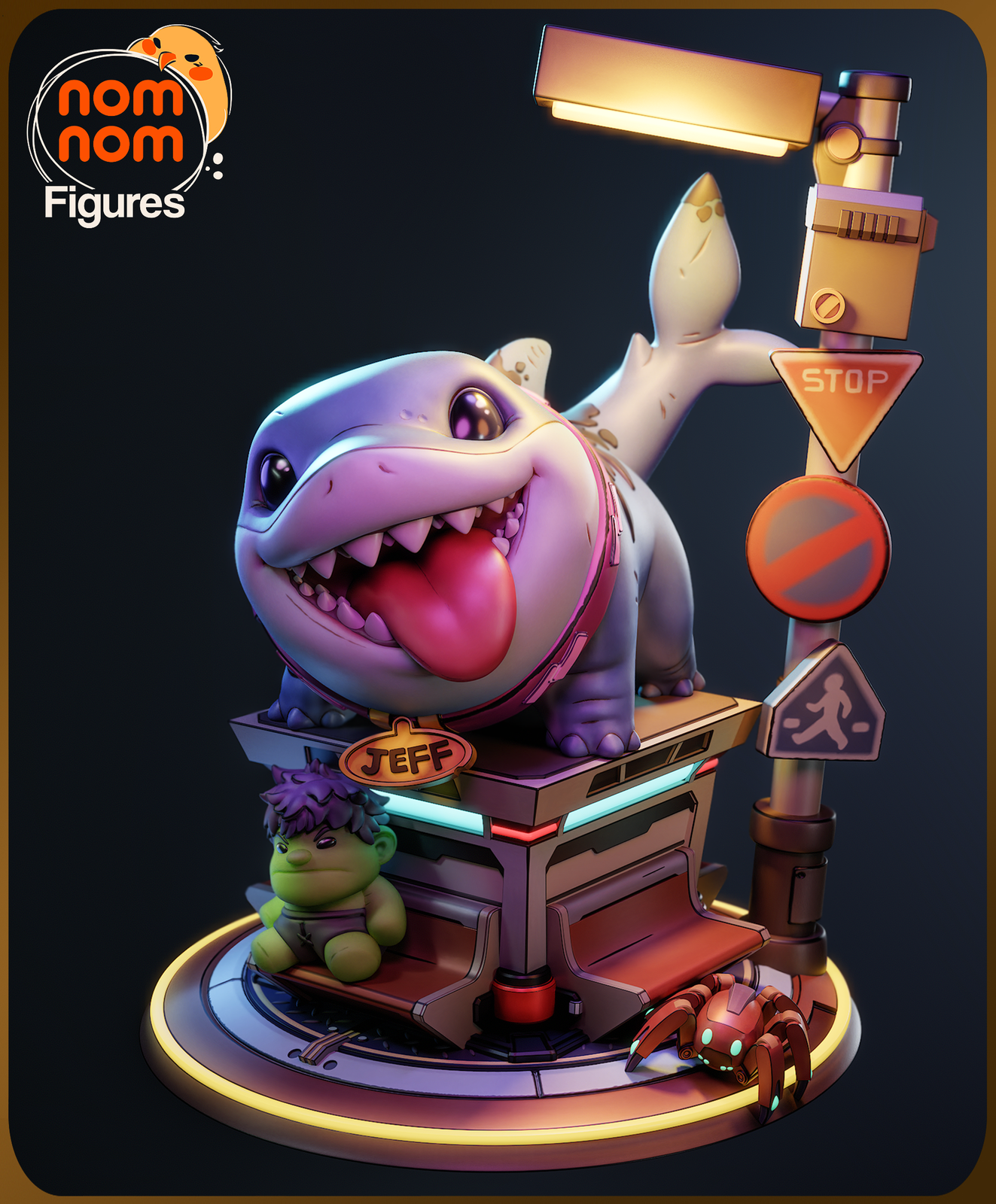 Unpainted Nom Nom Chibi Jeff Marvel Rivals