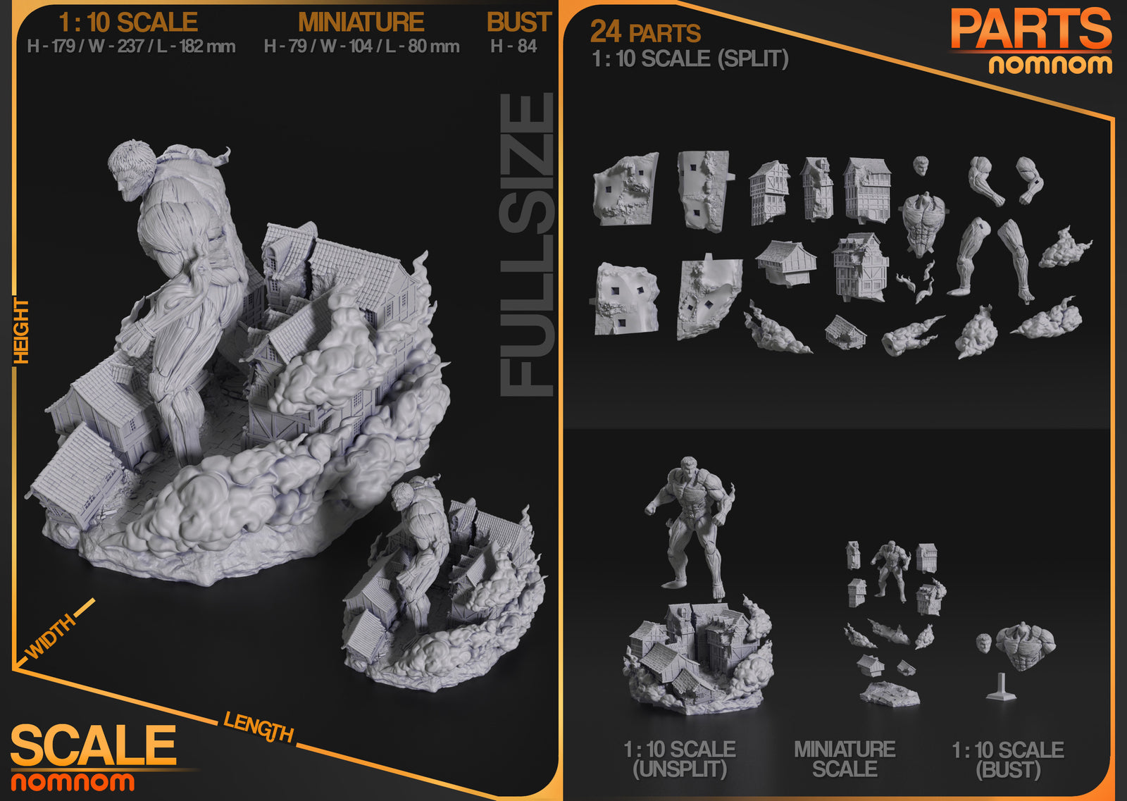 Unpainted Armored Titan - Attack on Titan