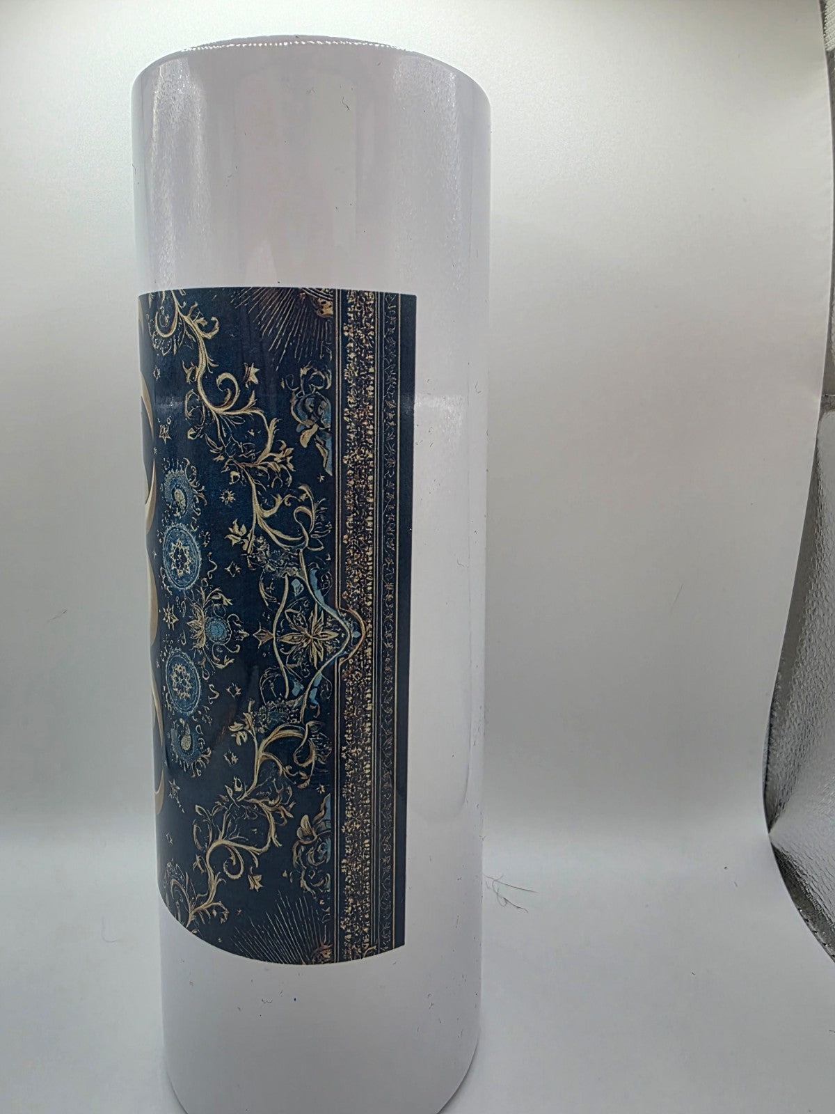 20 Ounce Metal Tumbler with lid and straw and box Moon