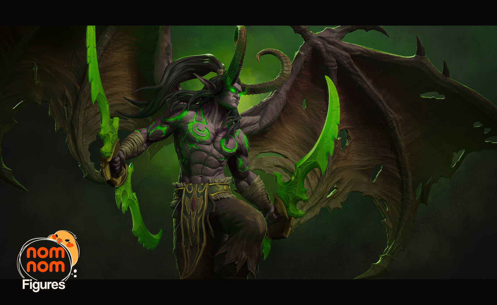 Unpainted Nom Nom Illidan Stormrage WOW
