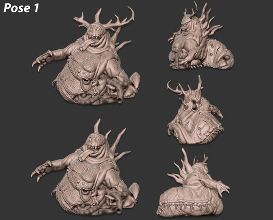 Unpainted Pestilence Space Slug Pose 1