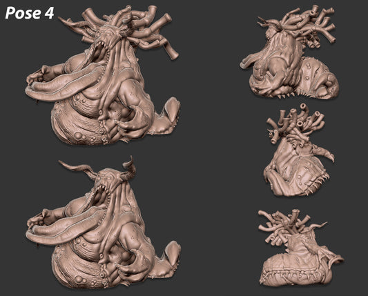 Unpainted Pestilence Space Slug Pose #4