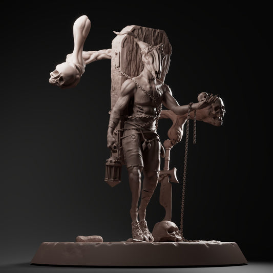 Unpainted Grave hunter monster