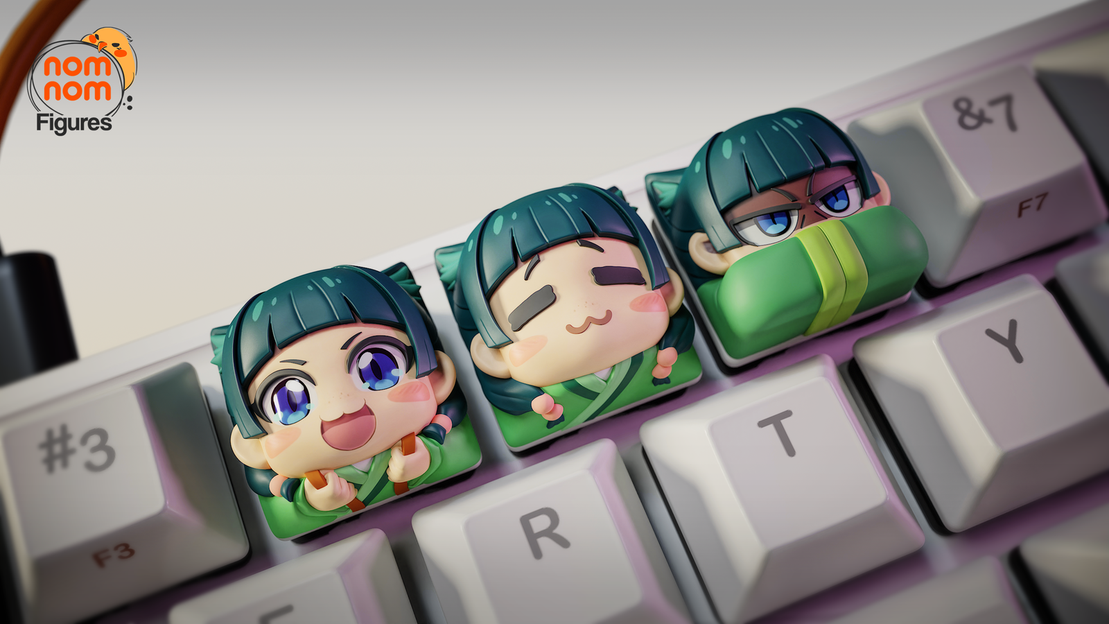 Unpainted Nom Nom MaoMao Apothecary Diaries Key Caps