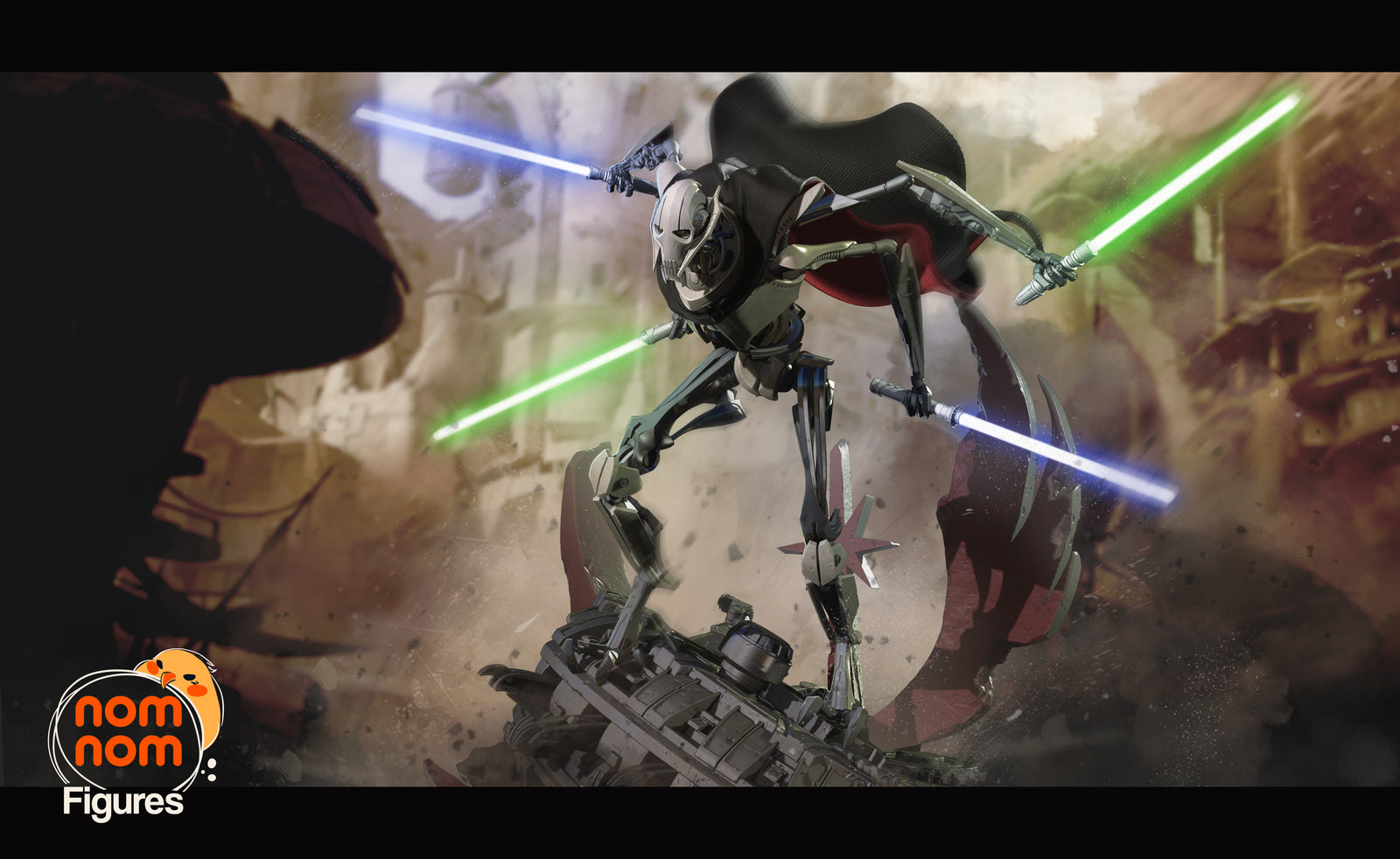 Unpainted Nom Nom General Grievous Star Wars Revenge of the Sith