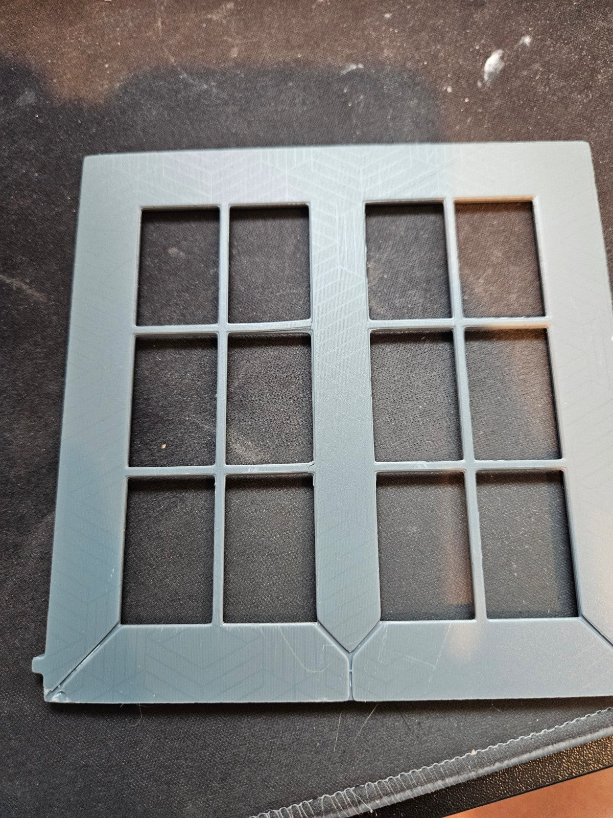 Unpainted window frame dollhouse