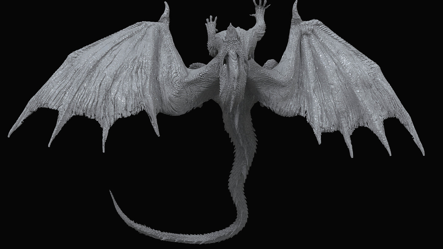 Unpainted Monster Hunter World Fatalis