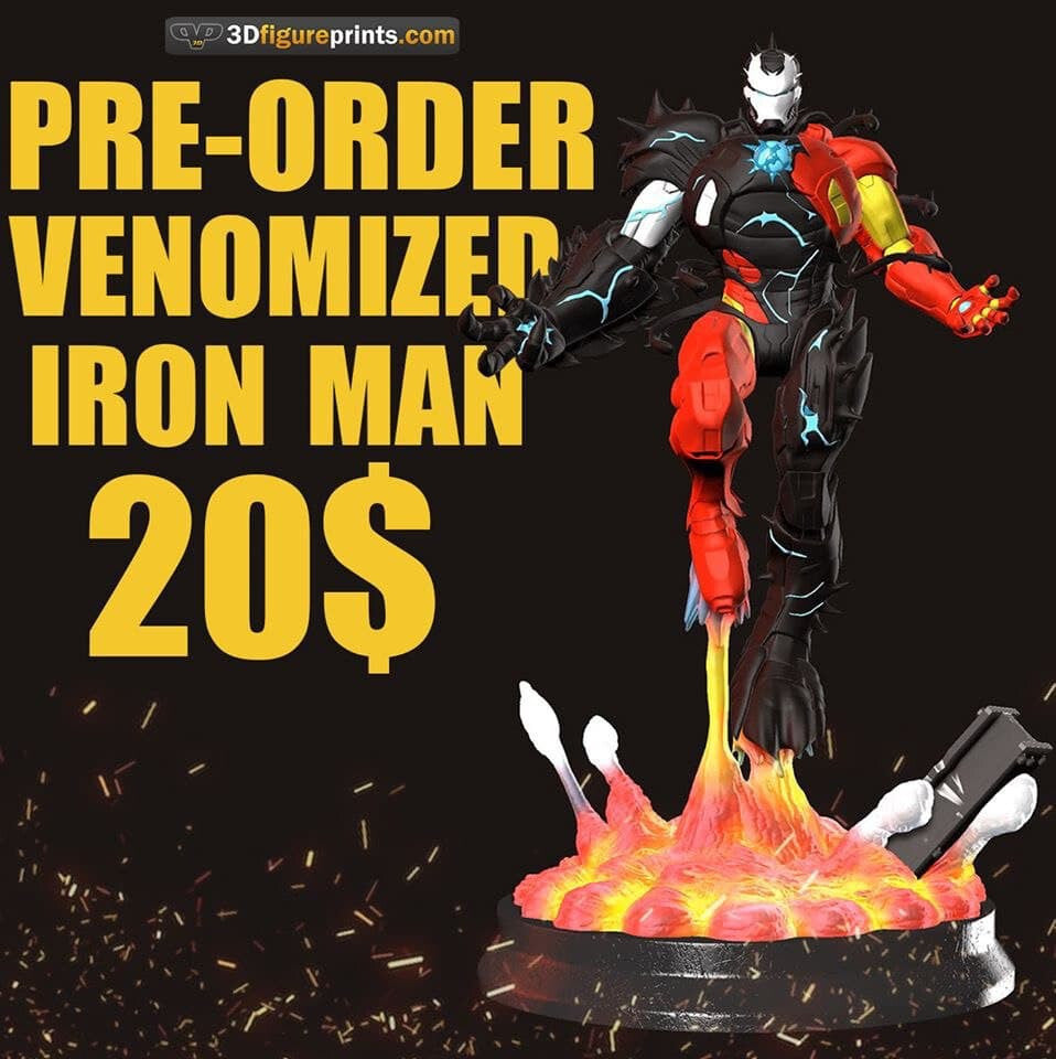 Unpainted MC Venom Iron Man