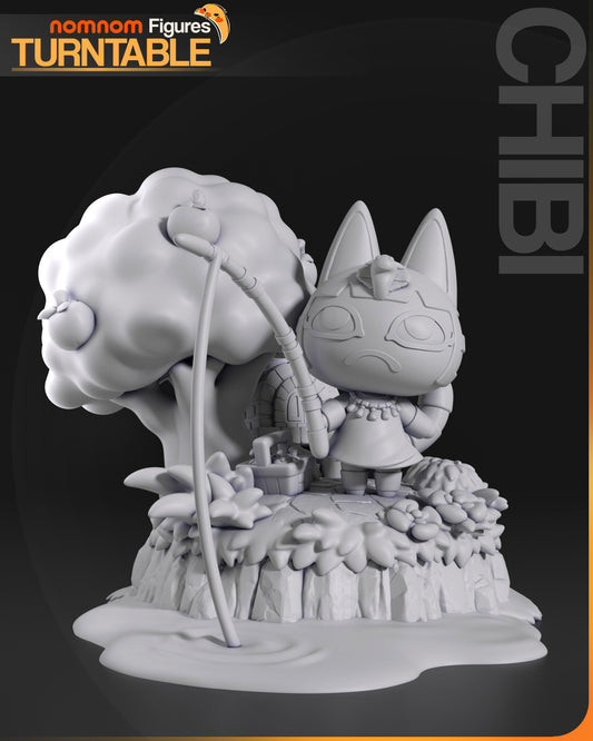 Unpainted Chibi Anka from Animal Crossing