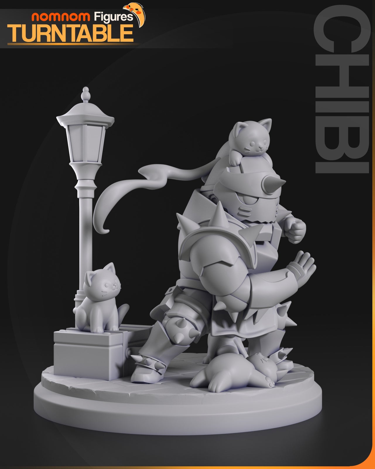 Unpainted Nom Nom Chibi Alophonse Elric FMA