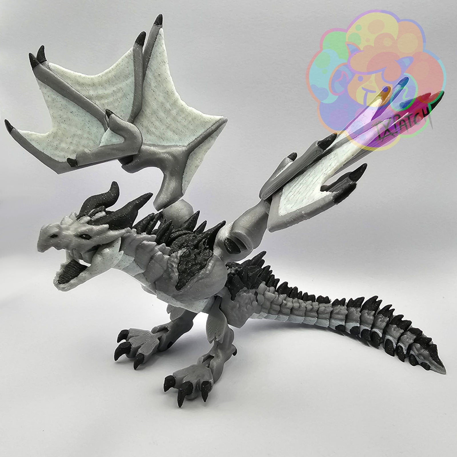 Unpainted Wyvern - Flexi Articulated Dragon