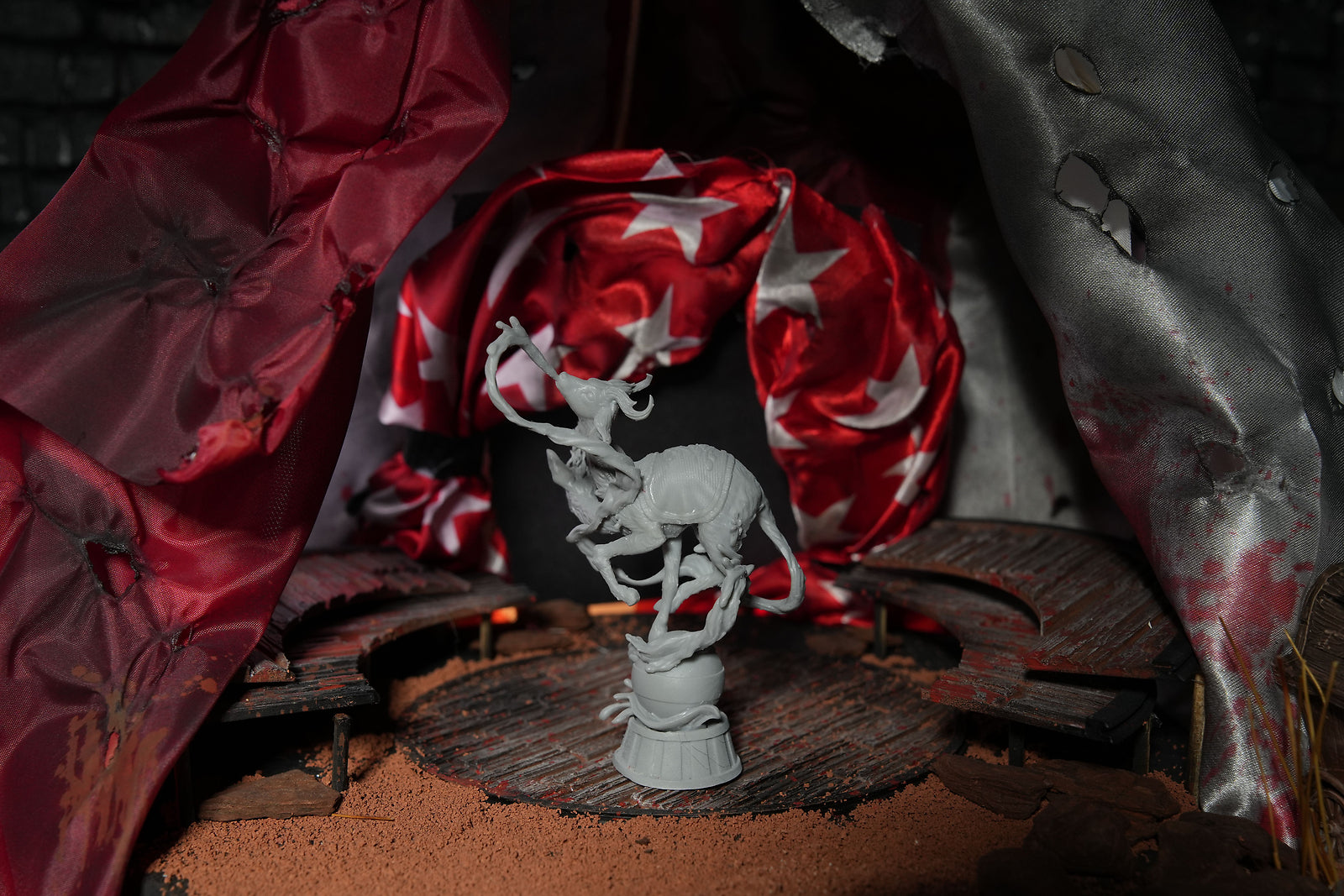 Unpainted Two-Headed Deer - Creature