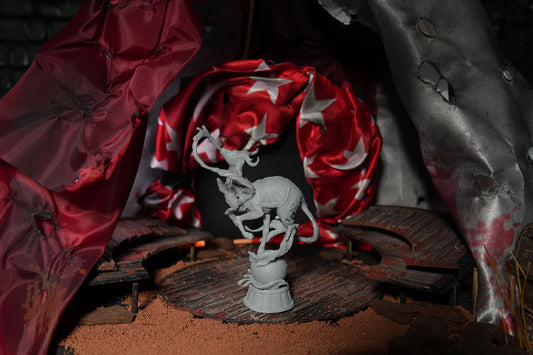 Unpainted Two-Headed Deer - Creature