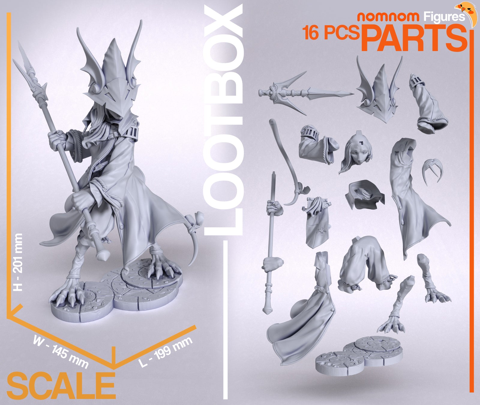 Unpainted Nom Nom Freya Crescent FFIX
