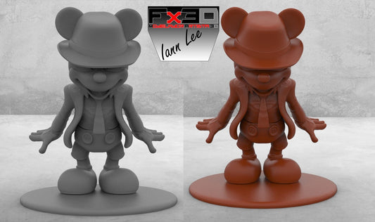 Unpainted Mickey Mouse Michael Jackson Pose