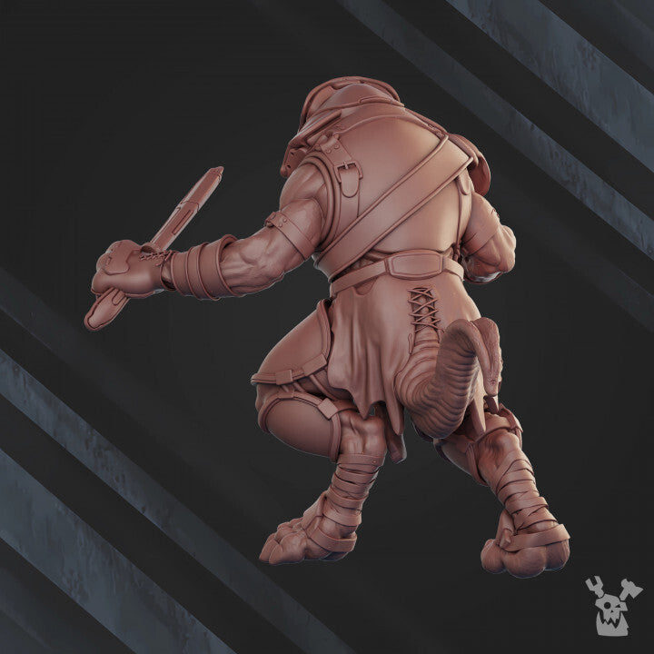 Unpainted Primitive Hunters Tribe Unit