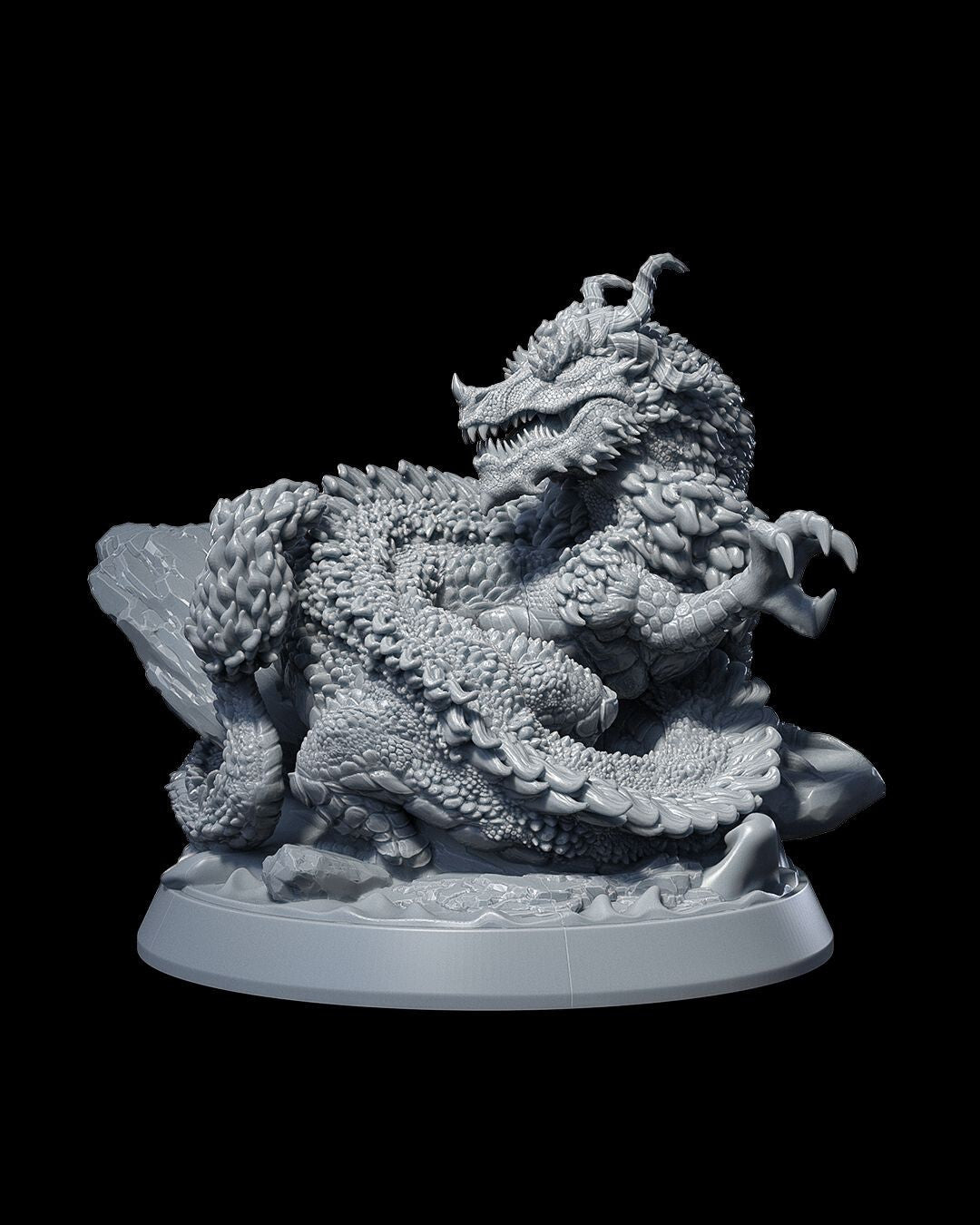 Unpainted Oriental Dragon
