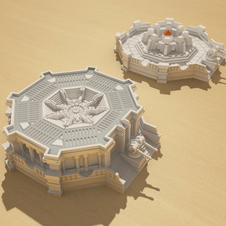 Unpainted missile silo and bunker