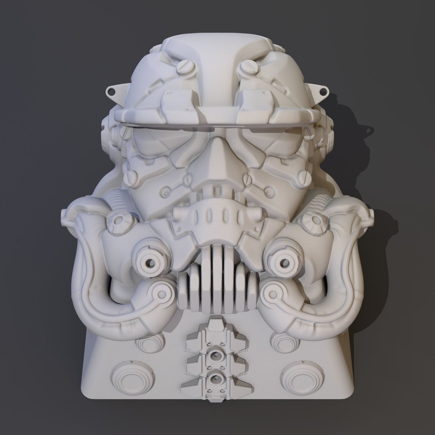 Unpainted Cyberpunk Trooper Key cap
