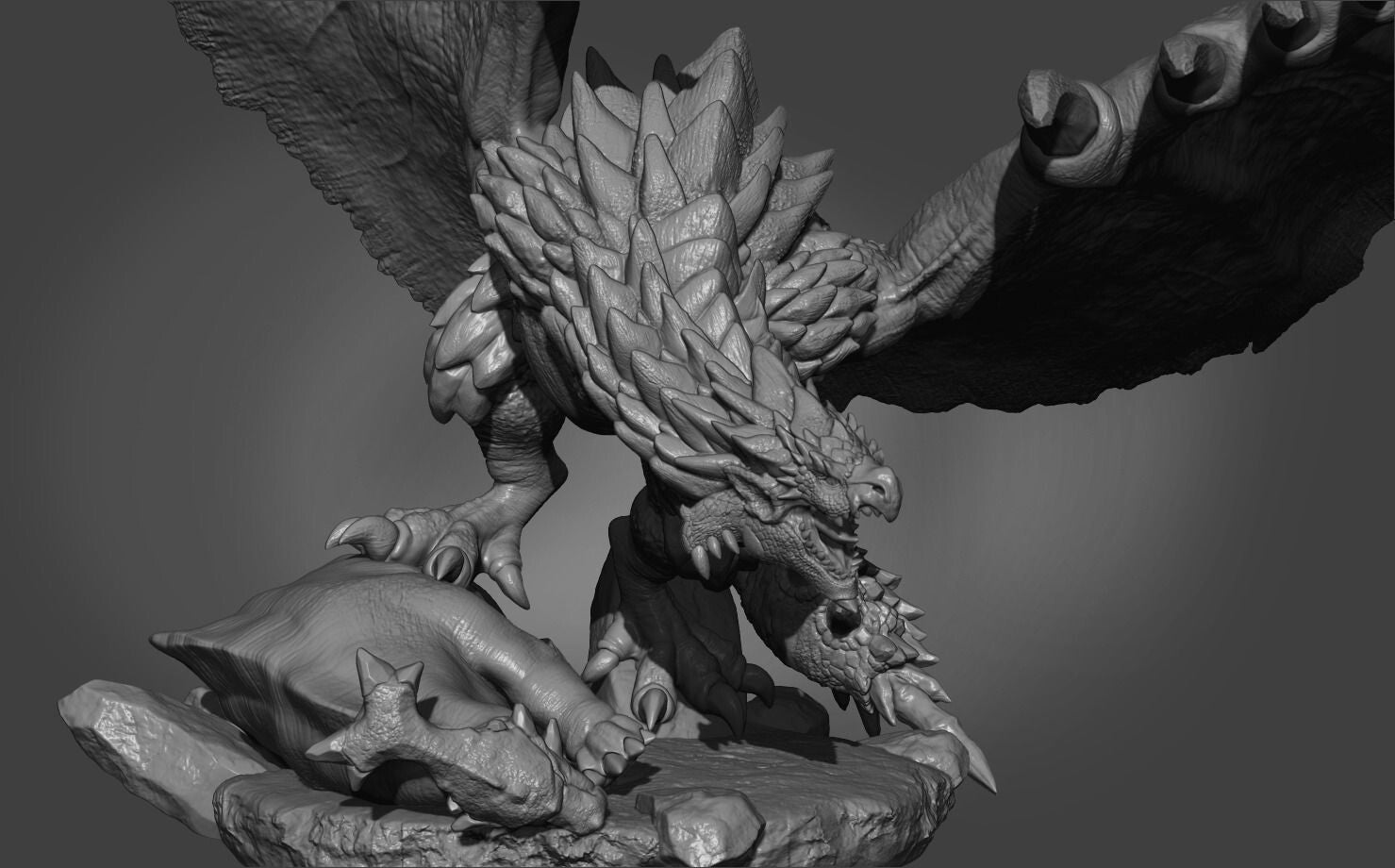 Unpainted Rathalos King of the sky