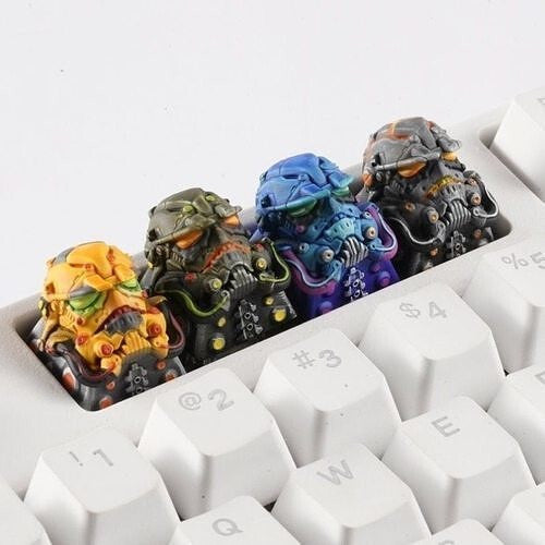Unpainted Cyberpunk Trooper Key cap