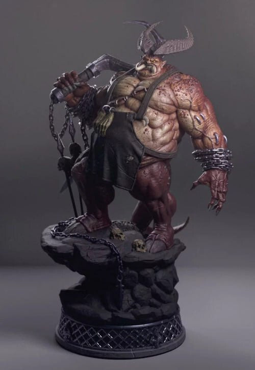 Unpainted Diablo Figure 7 (6”)